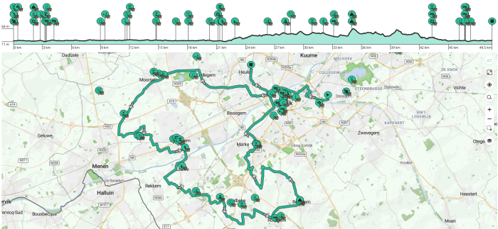 route 50km